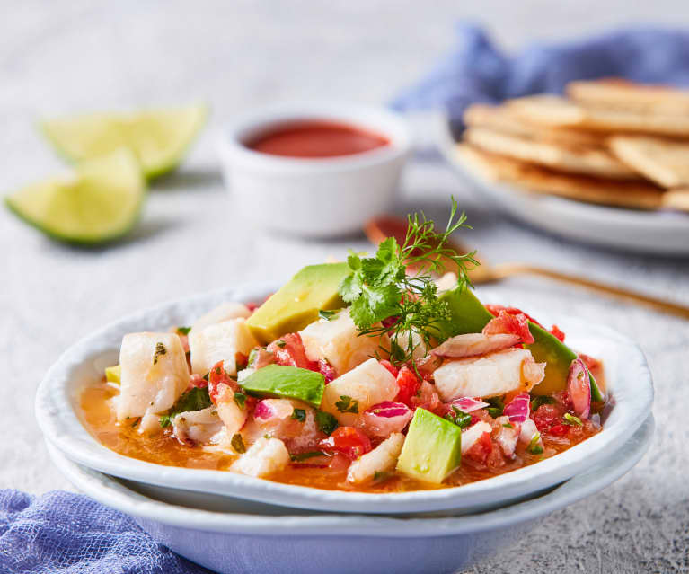 Ceviche de camarón o pescado